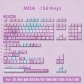 Dream Butterfly 104+34 / 54 MDA / Cherry Profile Keycap Set Cherry MX PBT Dye-subbed for Mechanical Gaming Keyboard